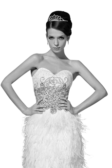 Exquisite 2016 Cocktail Dresses With Feather 