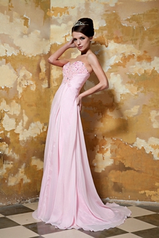 Noble Sweetheart A-line Pink Formal Evening Dresses