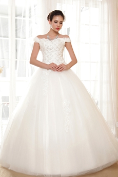 Beautiful Off The Shoulder Princess Wedding Dress 