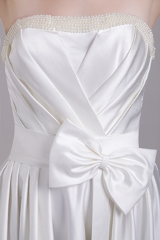 Straight/Column Full Length Casual Beach Wedding Gown 