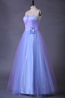 Cowl Neckline Lilac And Blue Princess Quinceanera Dress 