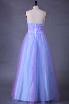 Cowl Neckline Lilac And Blue Princess Quinceanera Dress 
