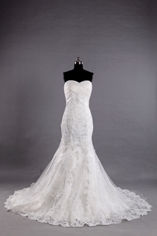 Glamour Sweetheart Fishtail/Mermaid Lace Wedding Dress 