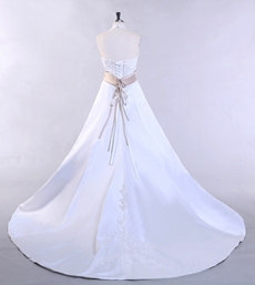 Desirable Halter A-line Full Length Plus Size Wedding Gown 