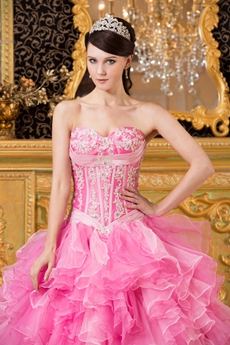 Multi Colored Sweetheart Neckline Colorful Quinceanera Dress 