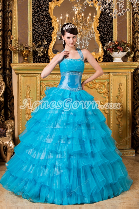 Breathtaking Hater Ball Gown Full Length Turquoise Quinceanera Dress With Bolero