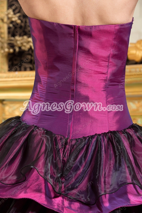 Vintage Maroon And Black Ball Gown Quinceanera Dress 2016