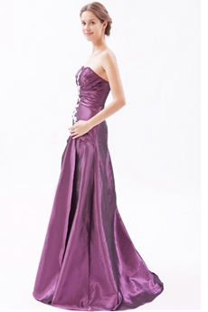 Pretty Sweetheart Grape Taffeta Princess Quinceanera Dress 