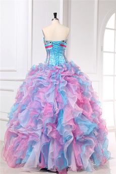 Cool Colorful Multi Colored Quinceanera Dresses