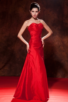 Graceful Sweetheart A-line Floor Length Red Prom Dress 