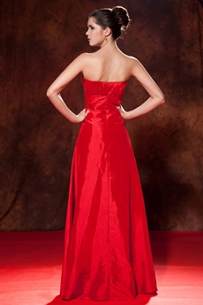 Graceful Sweetheart A-line Floor Length Red Prom Dress 