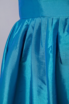 Top Hlater A-line Knee Length Turquoise Junior Graduation Dress
