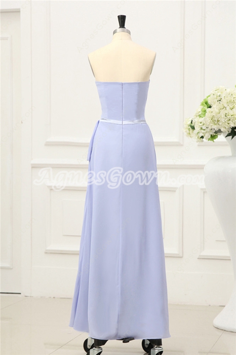 Glamour Lavender Chiffon Long Bridesmaid Dresses