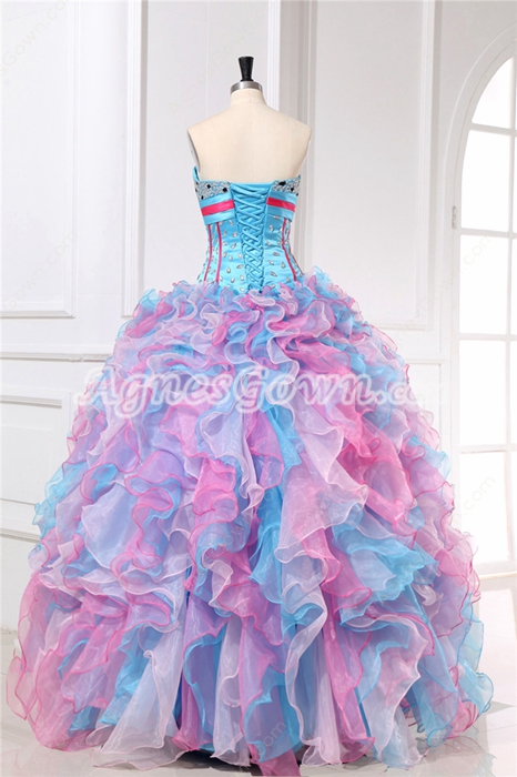 Cool Colorful Multi Colored Quinceanera Dresses