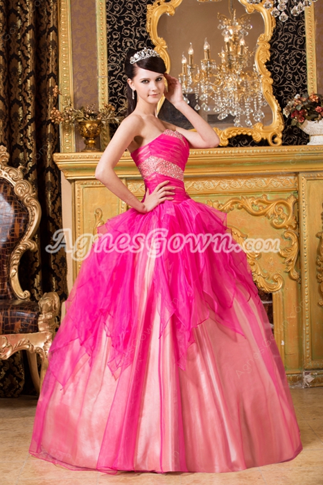 Lively Sweetheart Neckline Ball Gown Floor Length Colorful Quinceanera Dress 