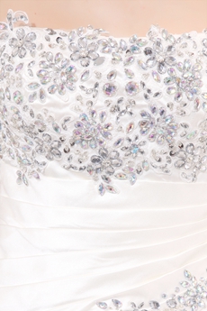Dazzling Multi Ruffled Wedding Dress Dropped Waist 