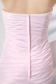 Hot Strapless Sheath Mini Length Light Pink Bandage Dress 