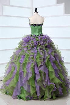 Stylish Strapless Multi-Colored Quinceanera Dresses 