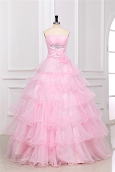 Vintage Pink Quinceanera Dress for Plus Size