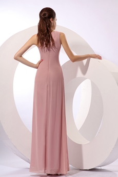 Desirable Ankle Length Dusty Rose Mother Of The Bride Dress 