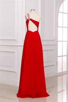 Cheap Red Chiffon Plus Size Evening Dresses 