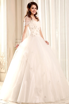 Delish Sweetheart Neckline Ball Gown Quinceanera Dress With Detachable Shawl 