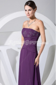 Elegant Violet  Mother Of The Bride Dresses With Beads  