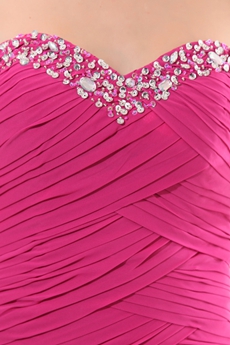 Impressive Sweetheart Trumpet/Mermaid Chiffon Fuchsia Prom Pageant Dress 