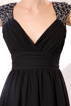 Straps A-line Mini Length Black Homecoming Dress 