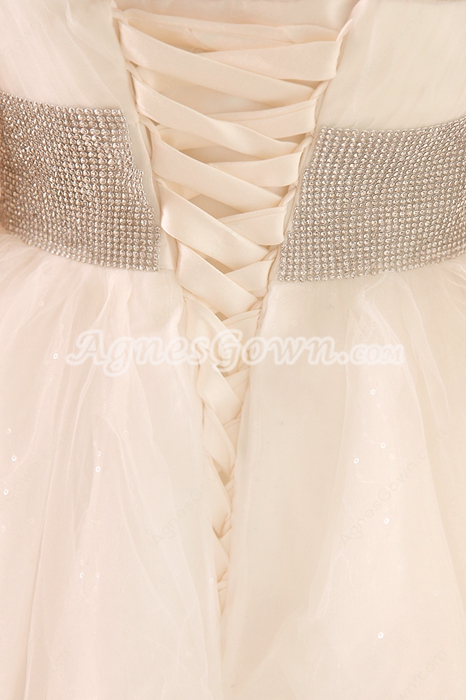 Lovely One Shoulder Puffy White Tulle Sweet Fifteen Dress Corset Back 
