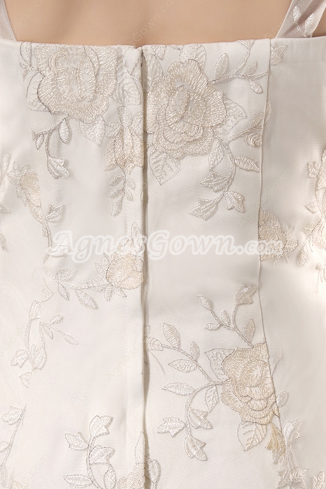Vintage 2016 Lace Wedding Dress Ivory 