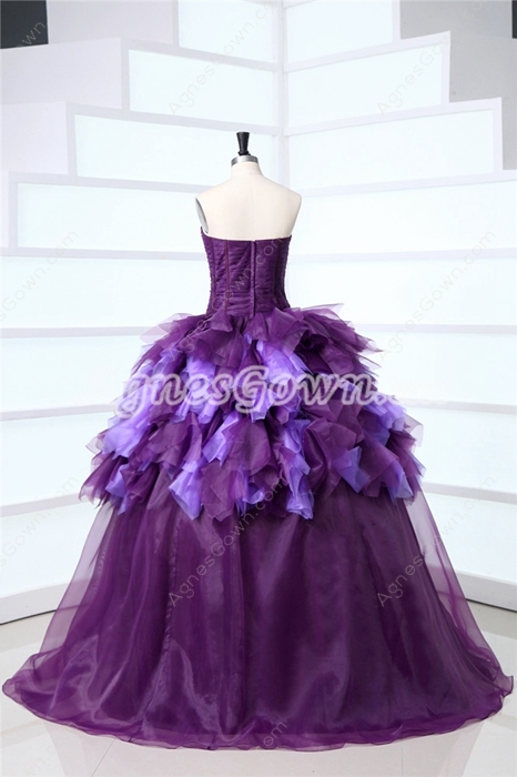 Best Purple Puffy Mitzy Quinceanera Dresses