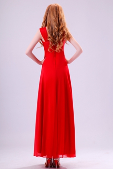 Desirable Ankle Length Empire Maternity Prom Dress 