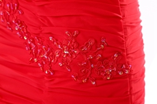 Sexy One Straps Sheath Mini Length Red Nightclub Dress 