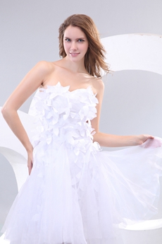 Marvelous Strapless White Quince Dress For Damas 