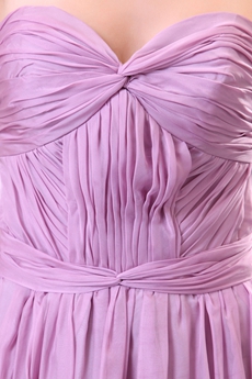 Flattering Lilac Chiffon Pageant Prom Party Dress 
