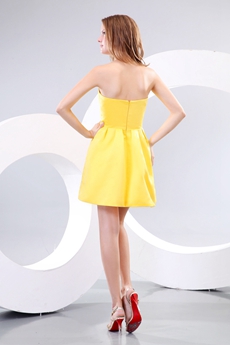 Cute Daffodil Homecoming Dress 
