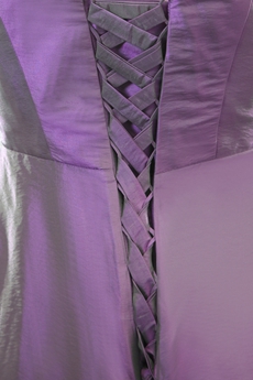 V-Neckline Ankle Length Purple Mother Of The Bride Dress 