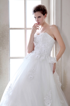 Exquisite Sweetheart Princess Lace Wedding Dress 