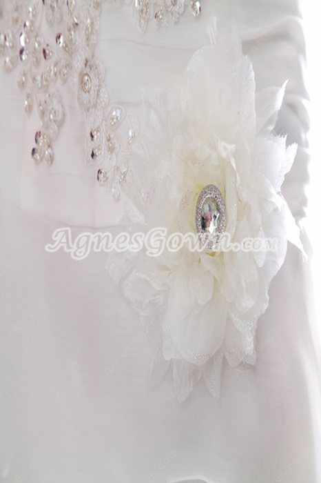 Noble Organza Wedding Dress With Tiered 