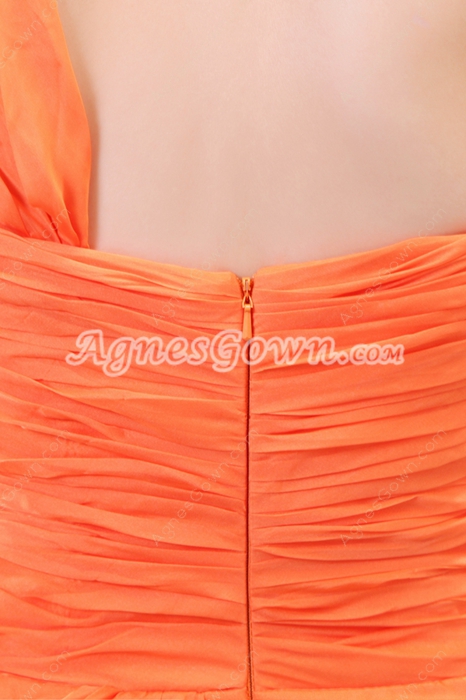 Charming One Straps A-line Orange Formal Evning Dress 