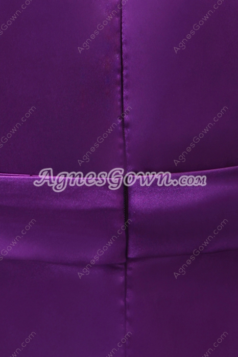Fantastic V-Neckline Sheath Purple Prom Dress 