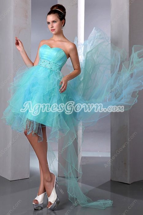 Adorable Sweetheart Blue Tulle Sweet Sixteen Dress 