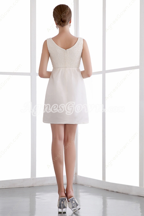 Mini Length Beaded Nightclub Dress 