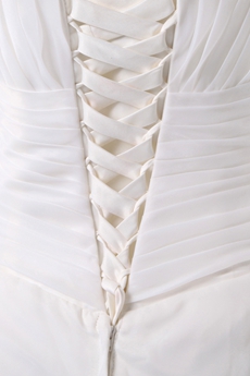 Fancy Organza Ball Gown Wedding Dress Corset Back 