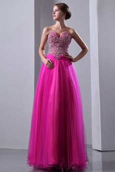 Extraordinary Fuchsia Sweet Sixteen Dress With Sparkled Bodice 
