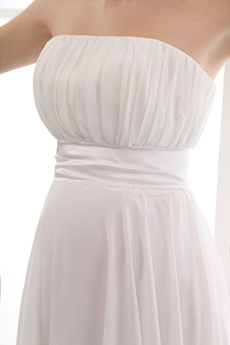Strapless Empire Wedding Dress For Pregnancy Women 