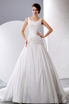 Asymmetrical Waist Plus Size Wedding Dress Corset Back 