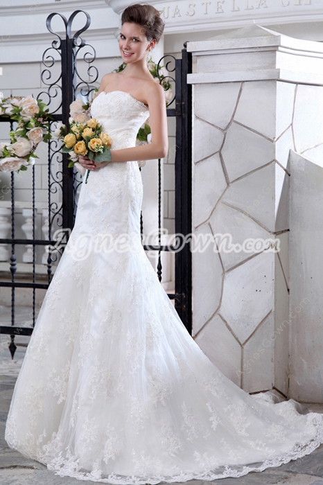 Brilliant Sheath Lace Wedding Dress With Bolero 