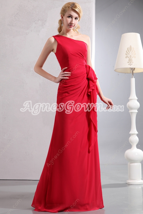 Straight/Column Red Mother Of The Bride Dress 
